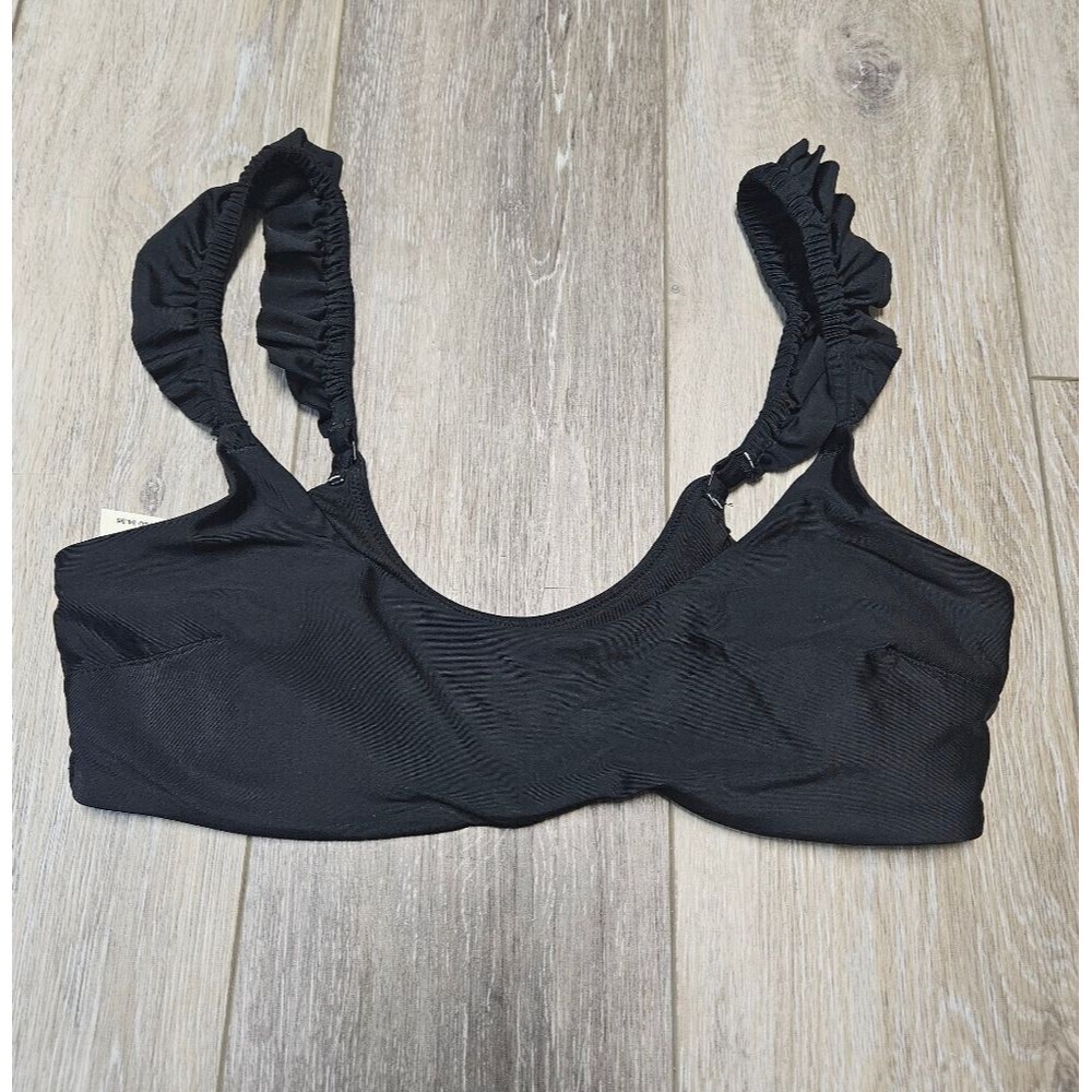 Good American Aerie Mixed Bikini Set Reversible Cheeky Ruffle Top Women's Medium - Picture 12 of 16